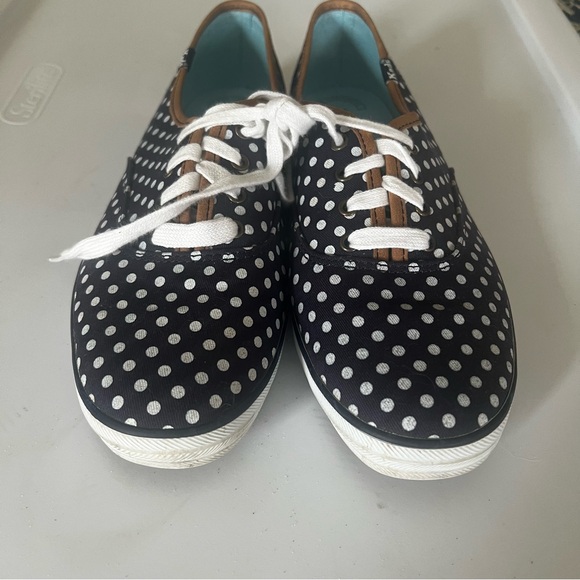 Keds Shoes - Navy and white polka dot Keds.  EUC.  Size 9.5